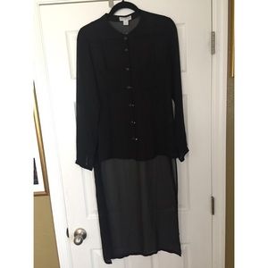 Cotton On hi-lo sheer shirt